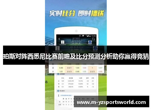 珀斯对阵西悉尼比赛前瞻及比分预测分析助你赢得竞猜